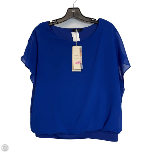 Top Short Sleeve By Clothes Mentor In Blue, Size: M
