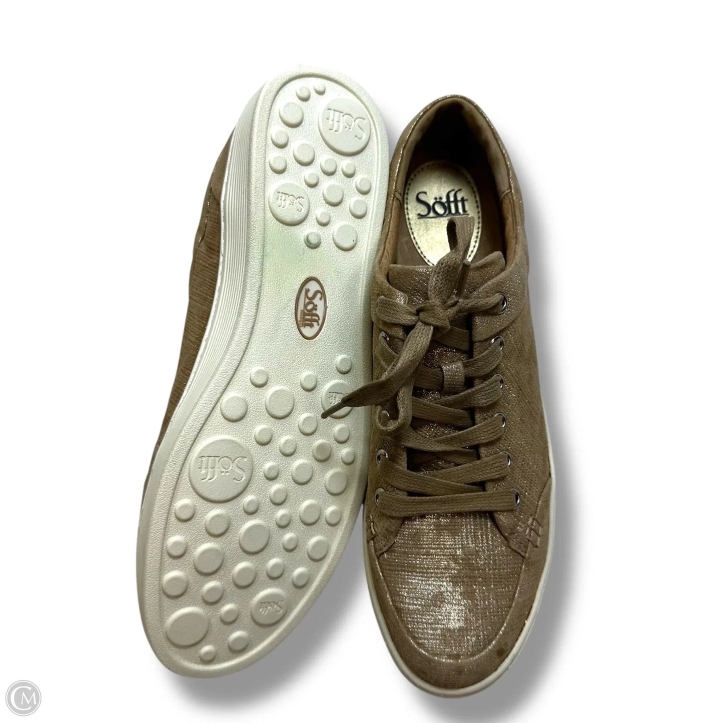 Shoes Sneakers By Sofft In Gold, Size: 11