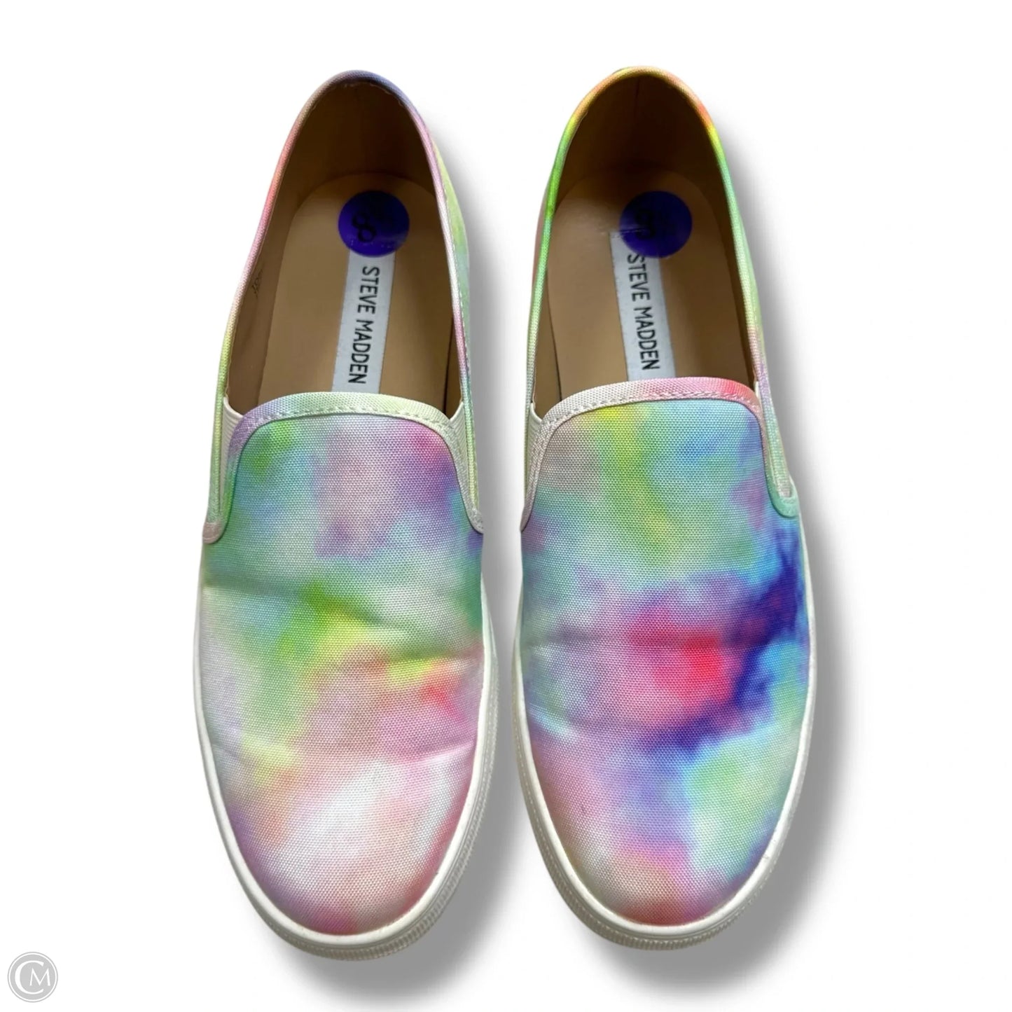 Shoes Sneakers By Steve Madden In Rainbow Print, Size: 8.5
