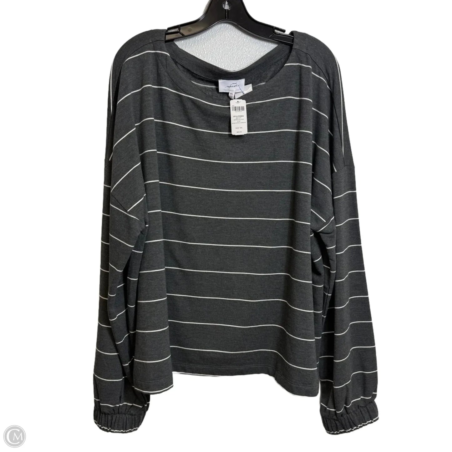 Top Long Sleeve By Soma In Grey, Size: Xxl