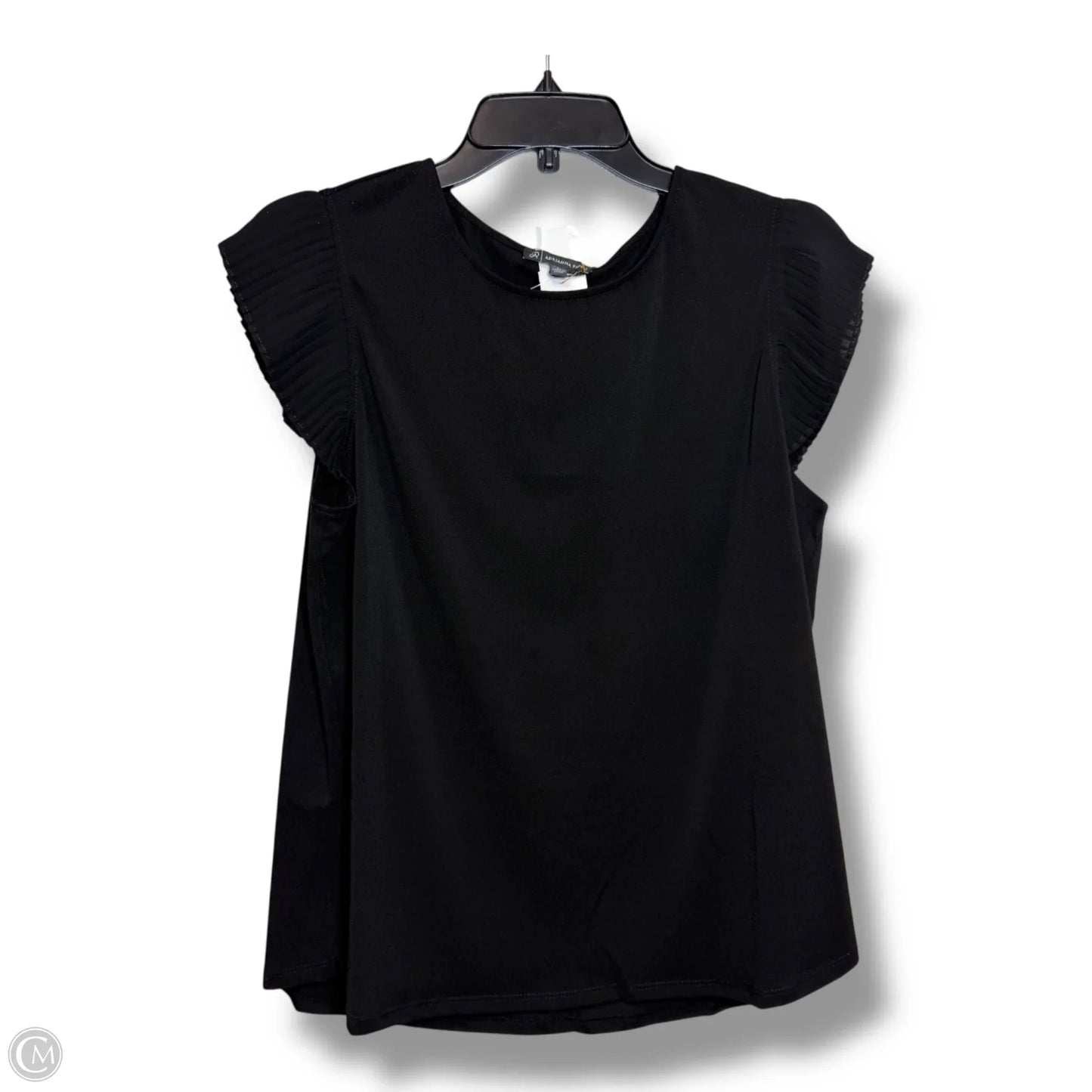 Top Sleeveless By Adrianna Papell In Black, Size: L