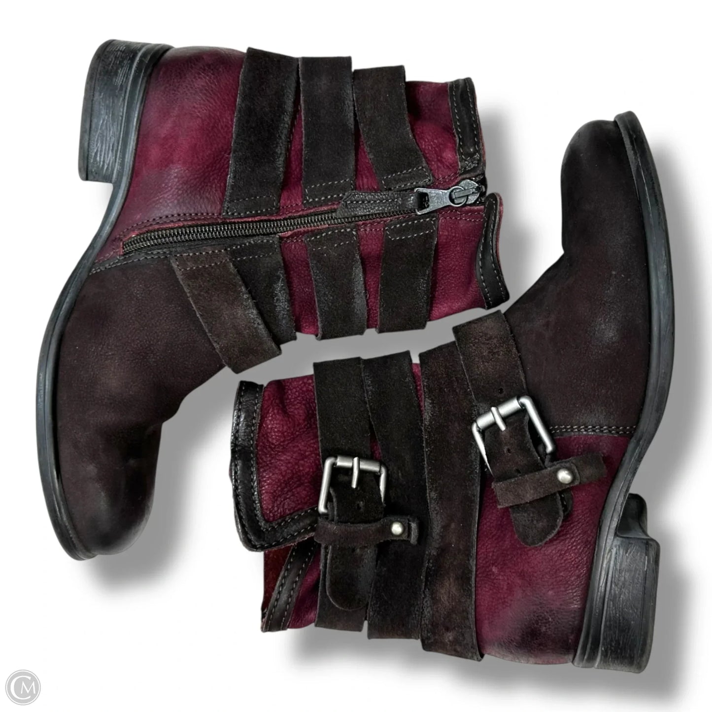 Boots Ankle Flats By Miz Mooz In Brown, Size: 7