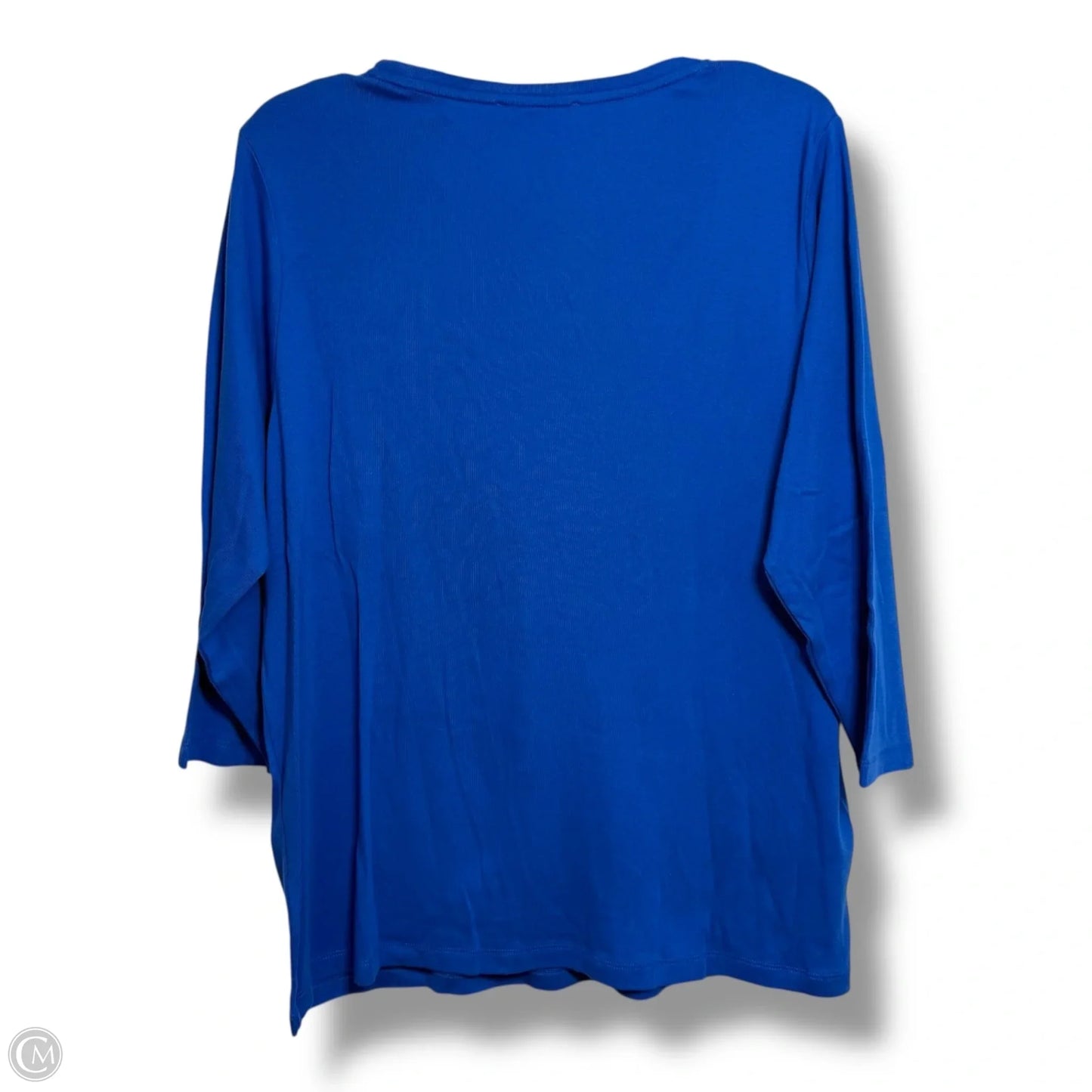 Top Long Sleeve By Jones New York In Blue, Size: 2x