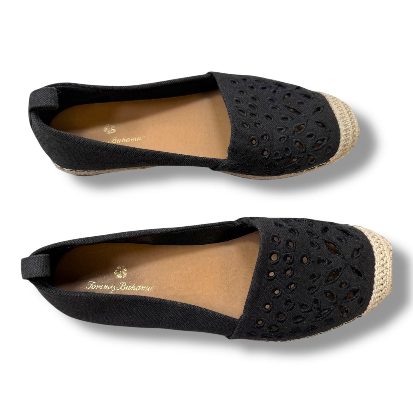 Shoes Flats Boat By Tommy Bahama In Black, Size: 8