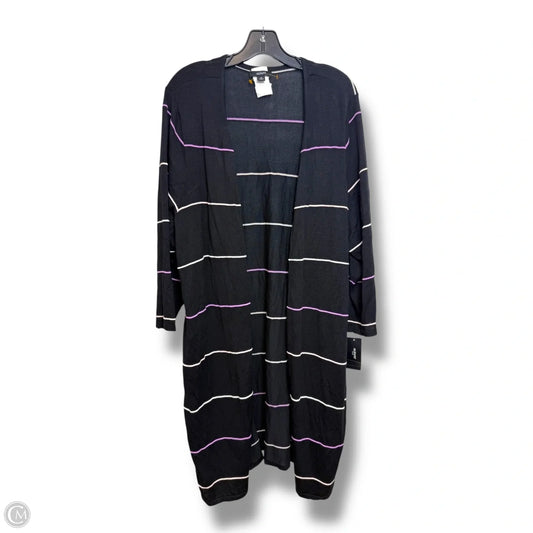 Cardigan By Alfani In Black, Size: 3x