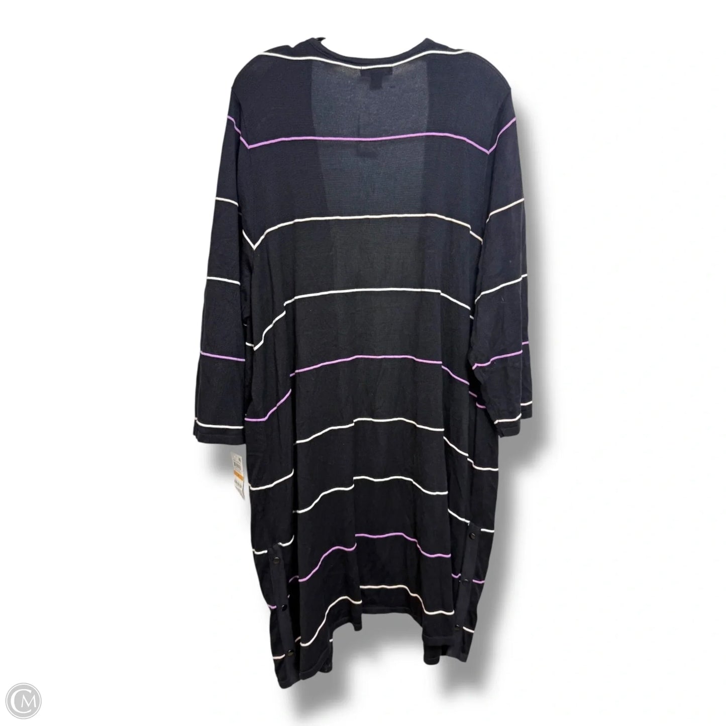 Cardigan By Alfani In Black, Size: 3x