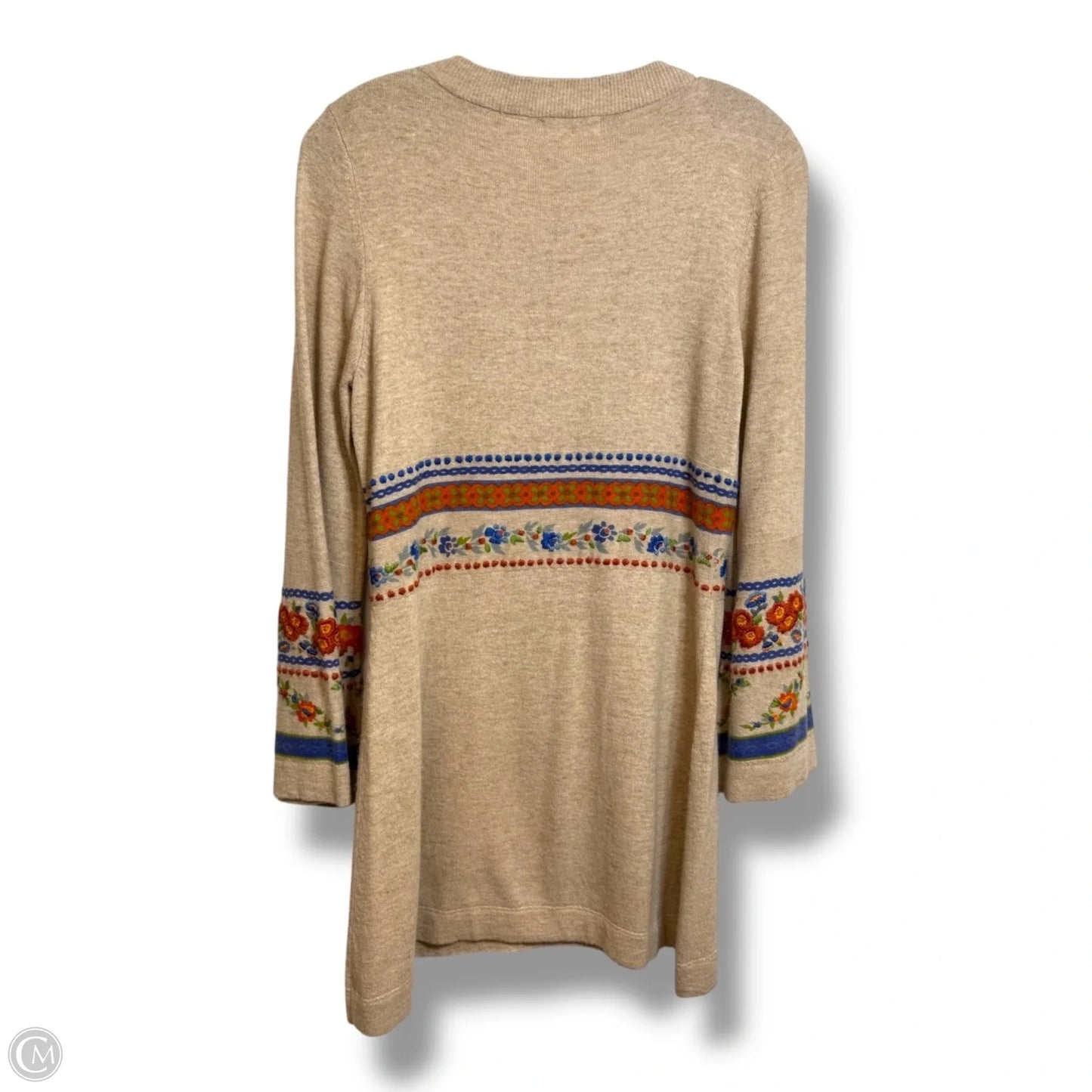 Tunic Long Sleeve By Sleeping On Snow In Brown, Size: L