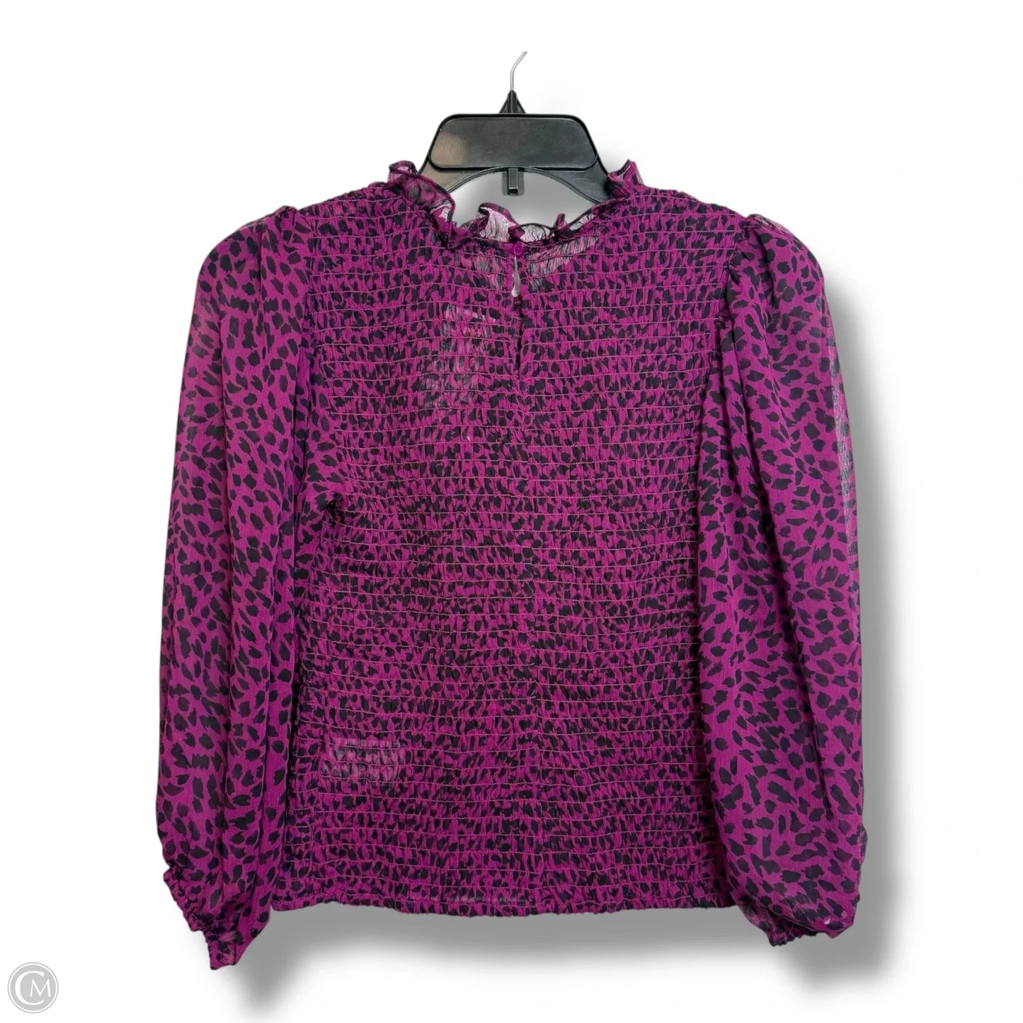 Top Long Sleeve By Express In Purple, Size: S