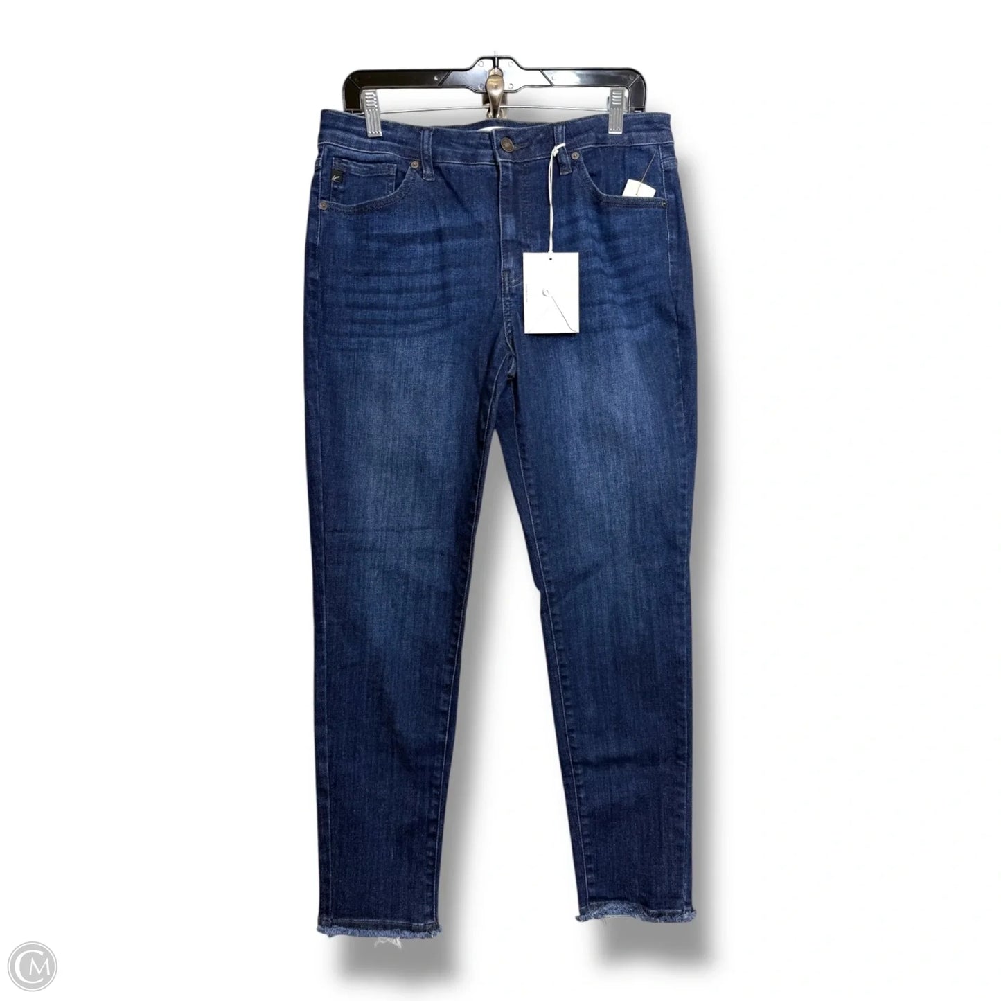 Jeans Skinny By Kancan In Blue Denim, Size: 14