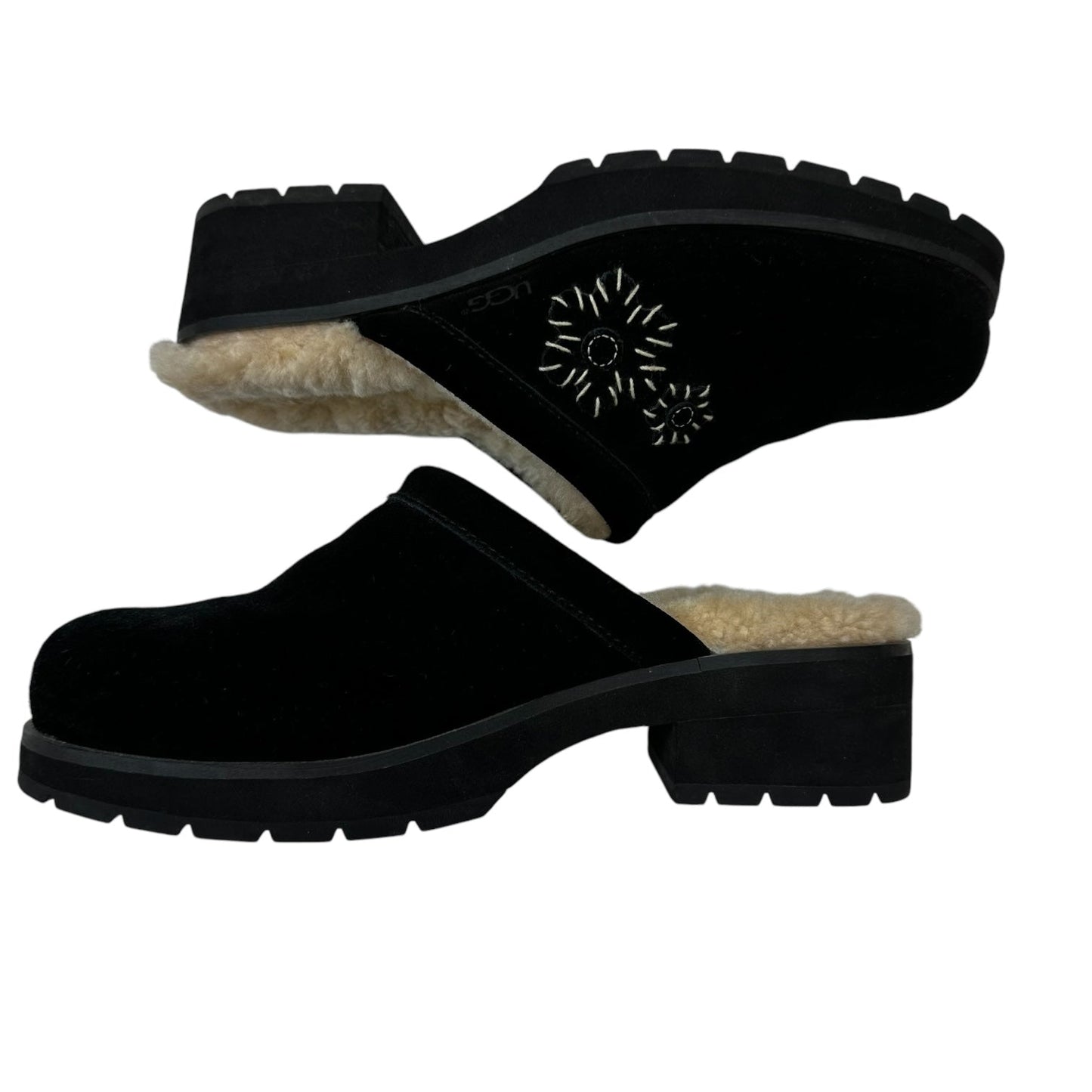 Shoes Flats By Ugg In Black, Size: 8