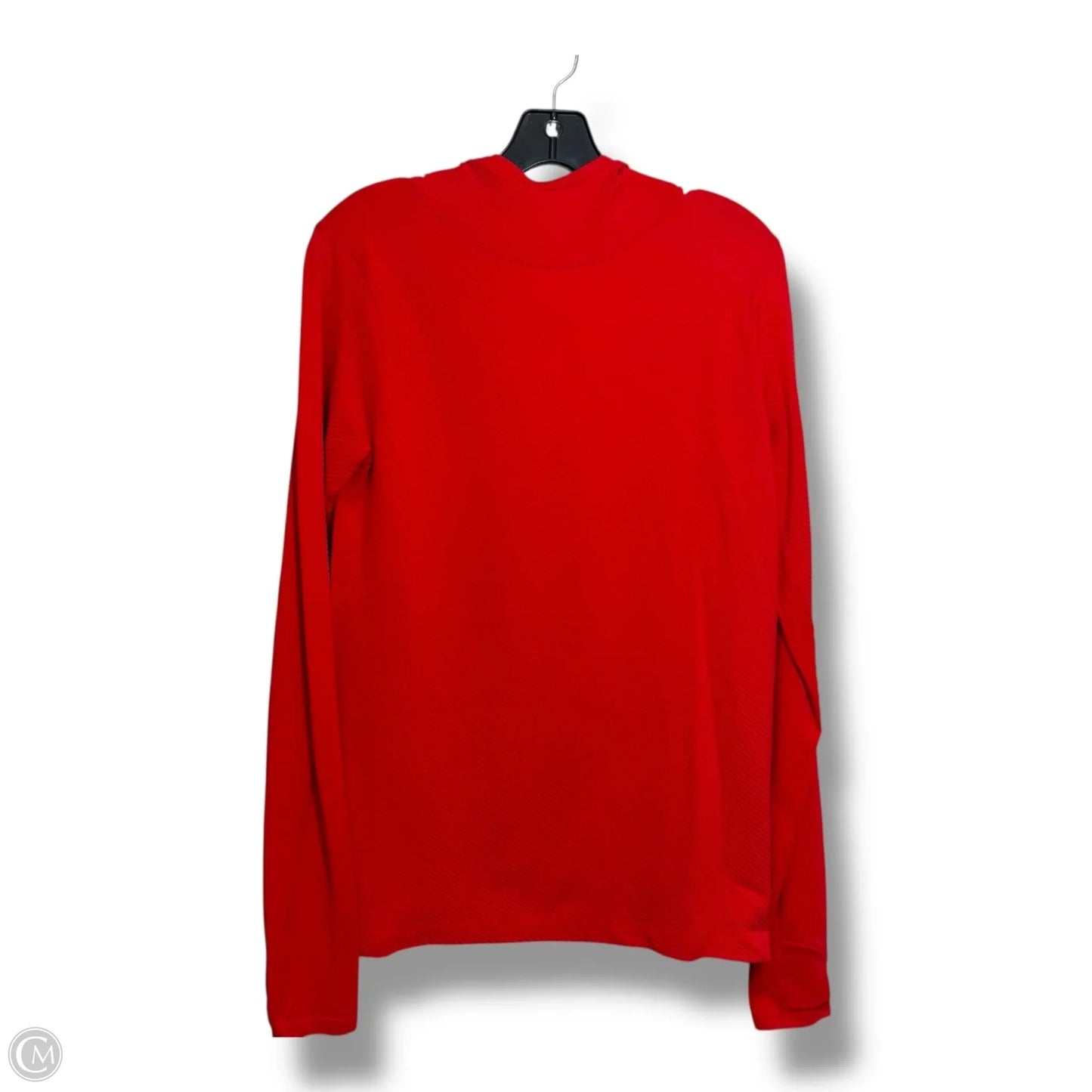 Athletic Top Long Sleeve Hoodie By Athleta In Red, Size: L