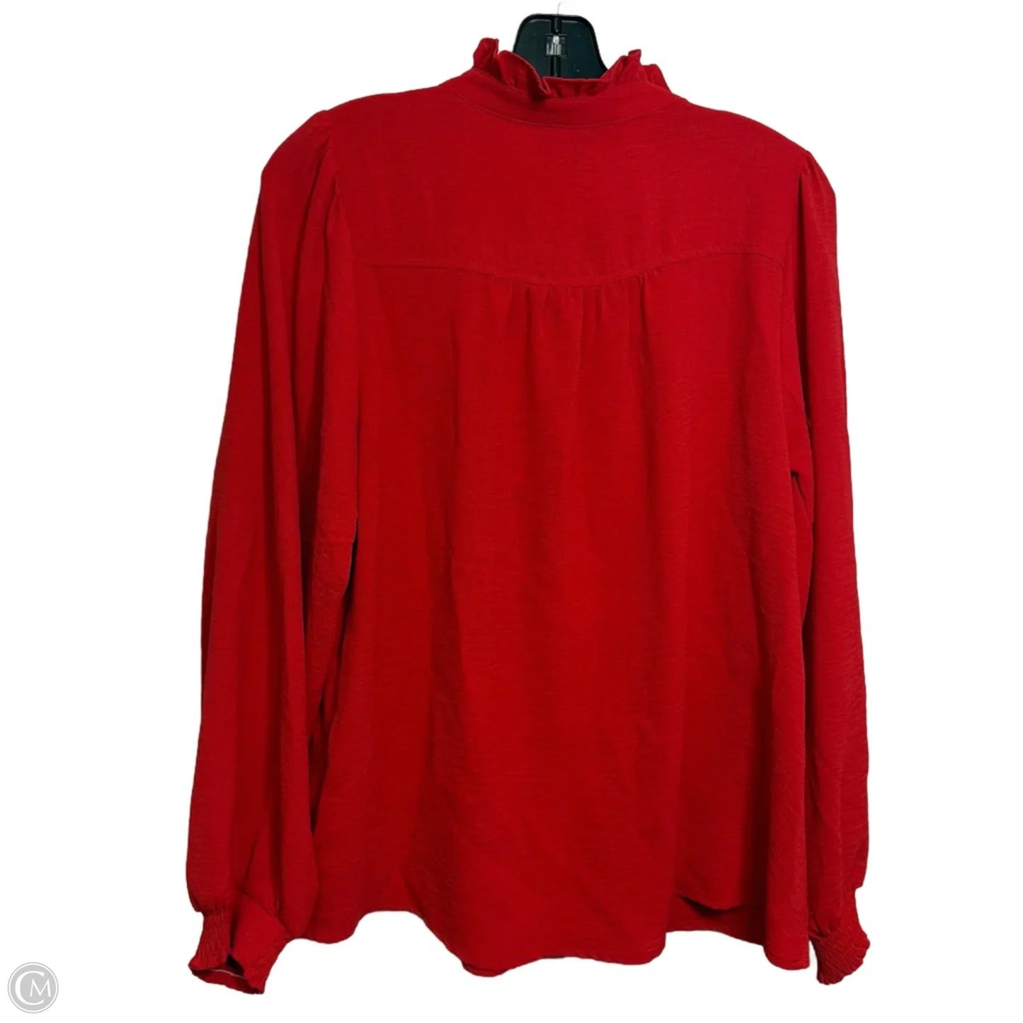 Blouse Long Sleeve By Jodifl In Red, Size: S