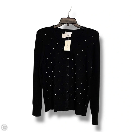 Cardigan By Charter Club In Black, Size: M