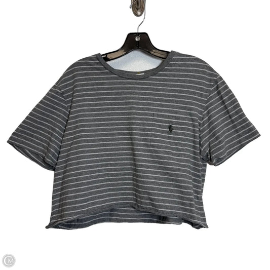 Top Short Sleeve cropped Basic By Polo Ralph Lauren In Striped Pattern, Size: Xl