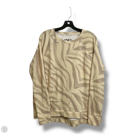 Sweatshirt Collar By Peace Love World In Cream, Size: Xs