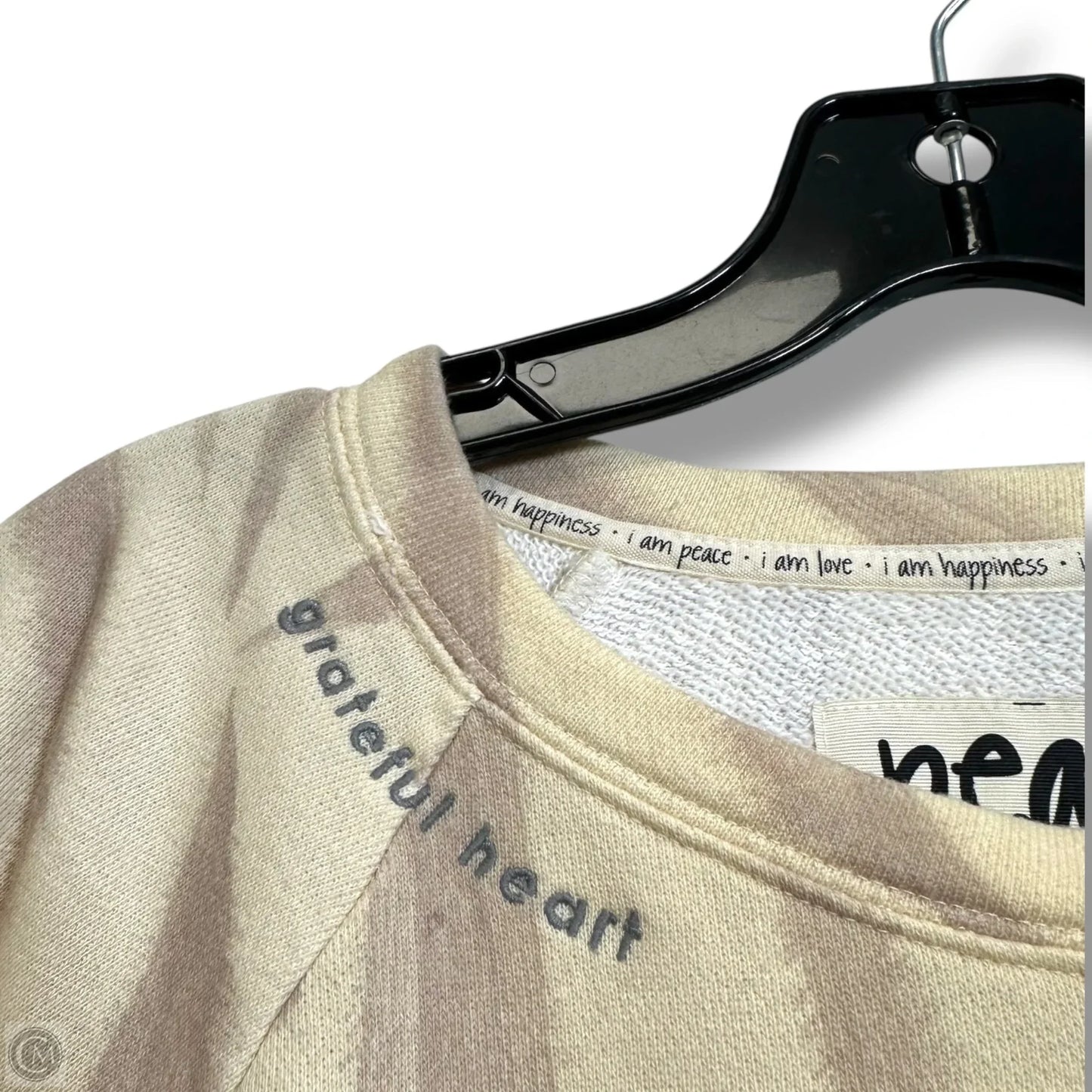 Sweatshirt Collar By Peace Love World In Cream, Size: Xs