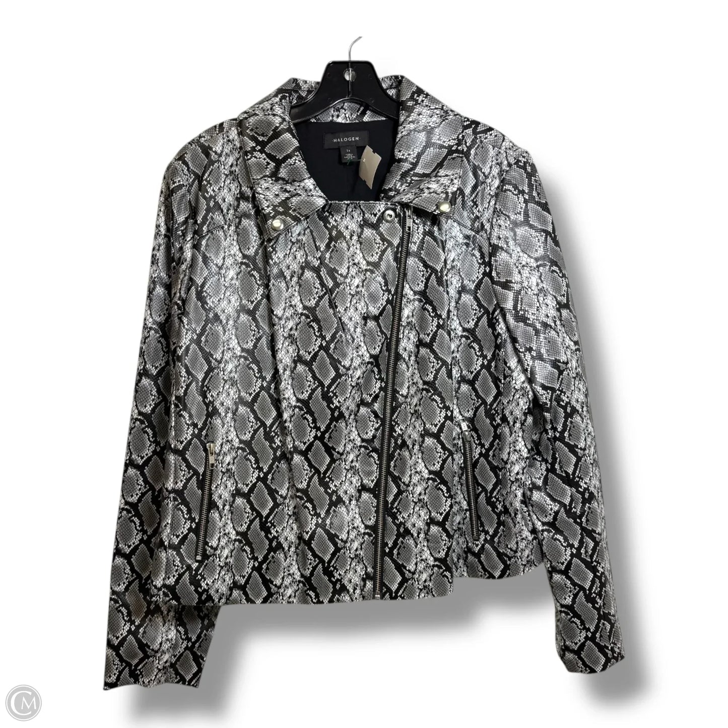 Jacket Other By Halogen In Snakeskin Print, Size: 1x