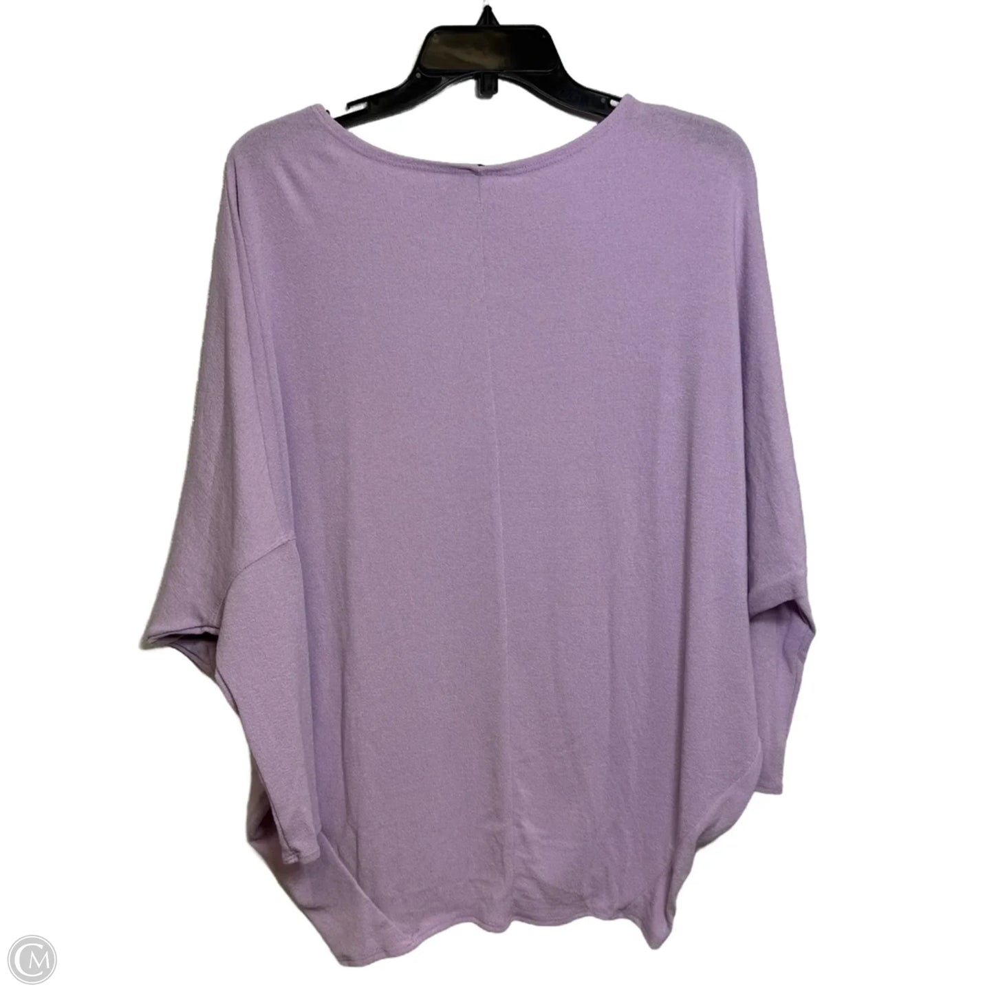 Top Long Sleeve Basic By Blue Rain In Purple, Size: M