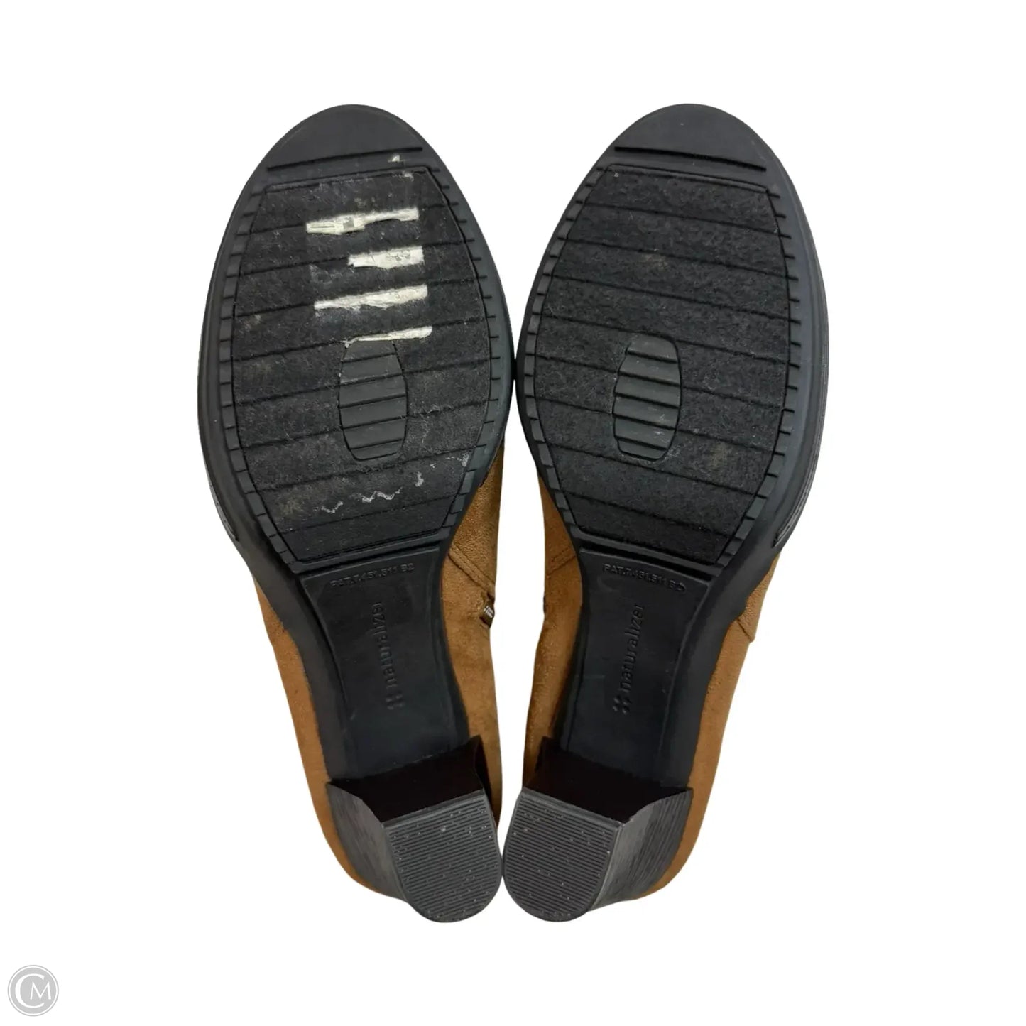 Boots Ankle Heels By Naturalizer In Brown, Size: 9.5