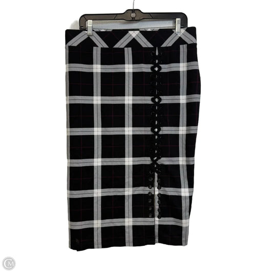 Skirt Midi By Torrid In Checkered Pattern, Size: 3x