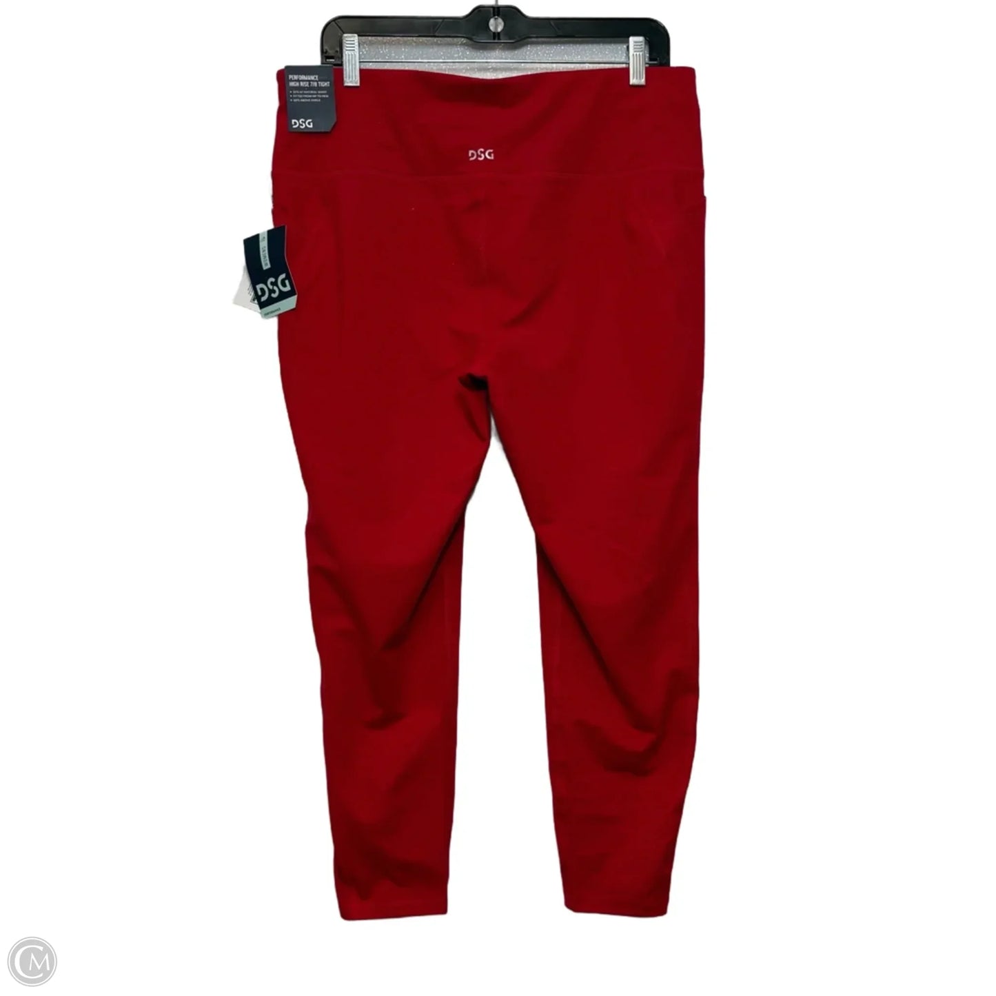 Athletic Leggings By Dsg Outerwear In Red, Size: 1x