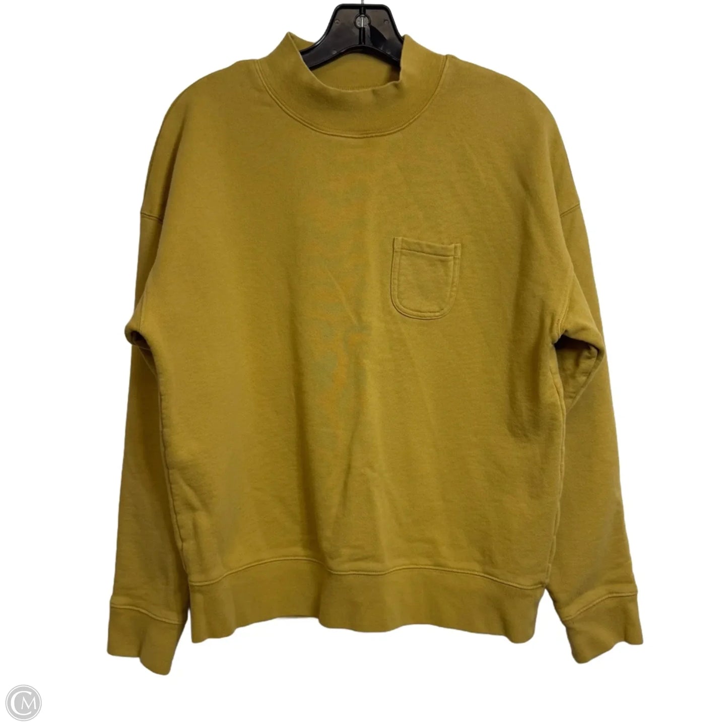 Sweatshirt Crewneck By Madewell In Yellow, Size: S