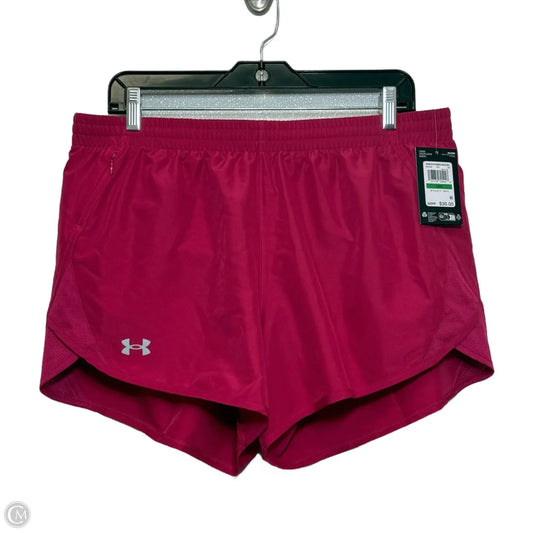 Athletic Shorts By Under Armour In Pink, Size: L