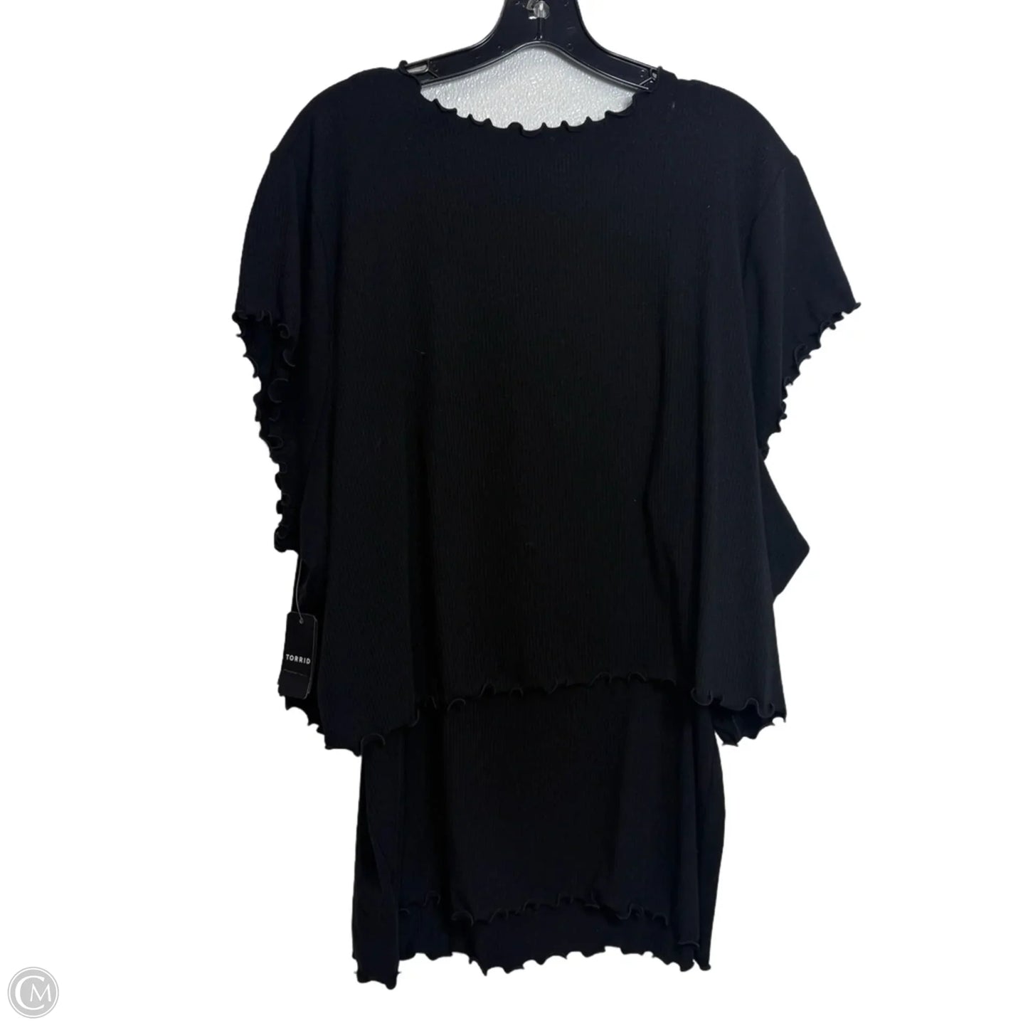 Top Short Sleeve Basic By Torrid In Black, Size: 5