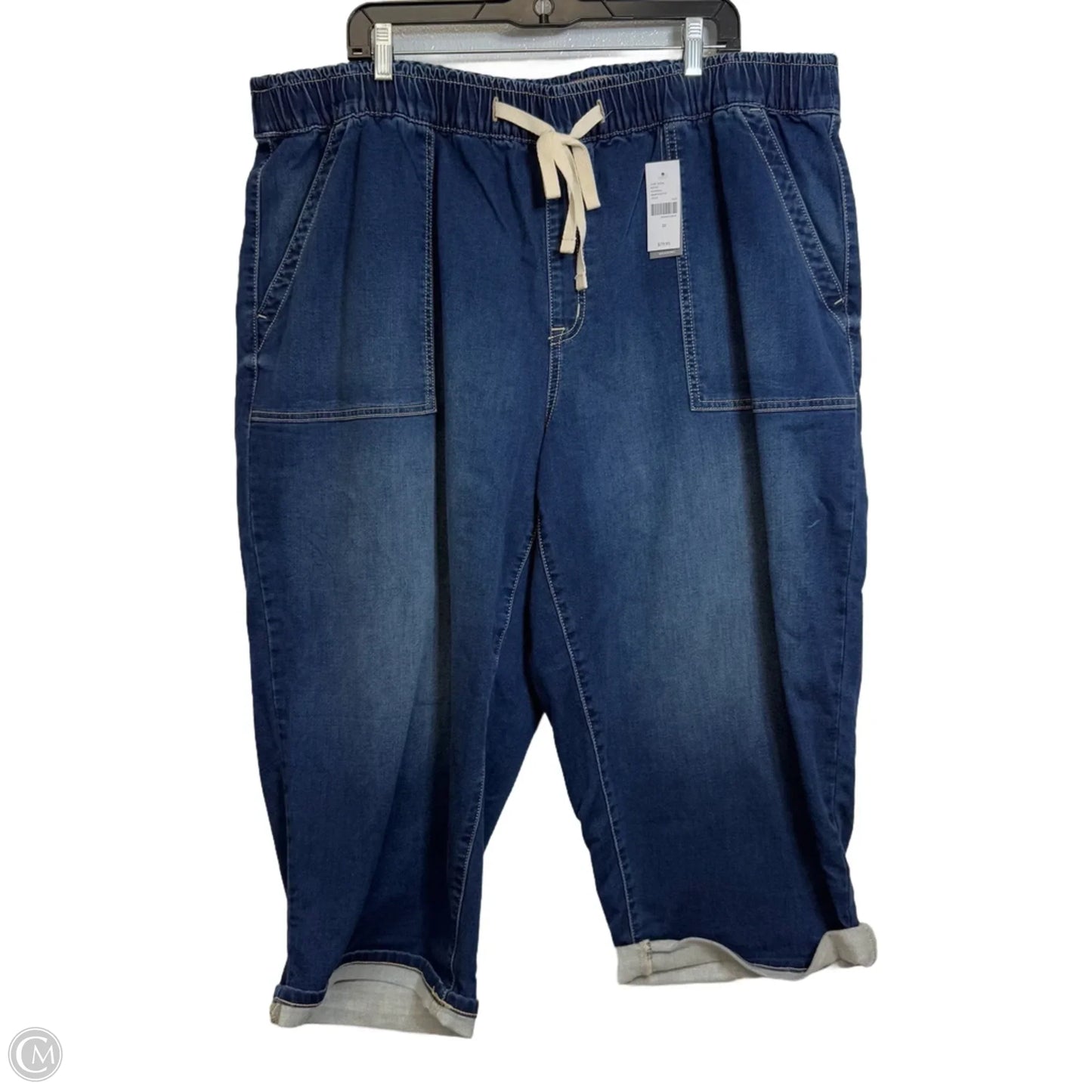 Capris By Lane Bryant In Blue Denim, Size: 22