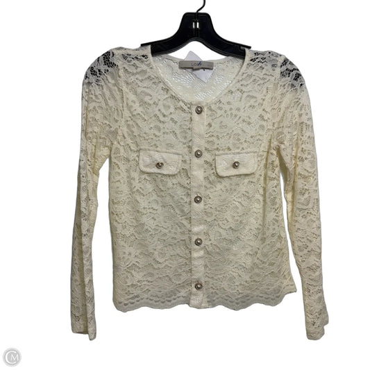 Top Long Sleeve By Loft In Beige, Size: Xxs