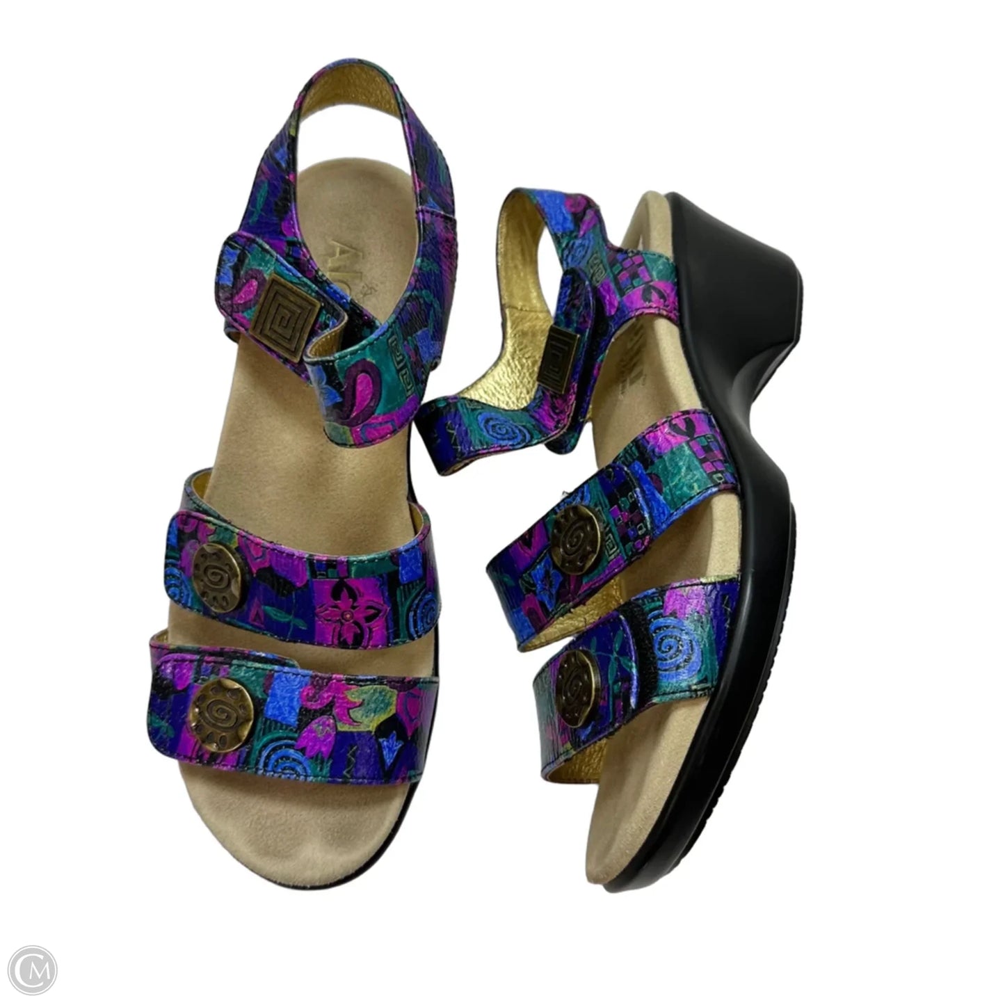 Sandals Flats By Alegria In Purple, Size: 7