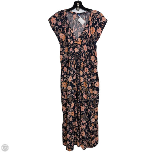 Dress Casual Maxi By Old Navy In Floral Print, Size: L