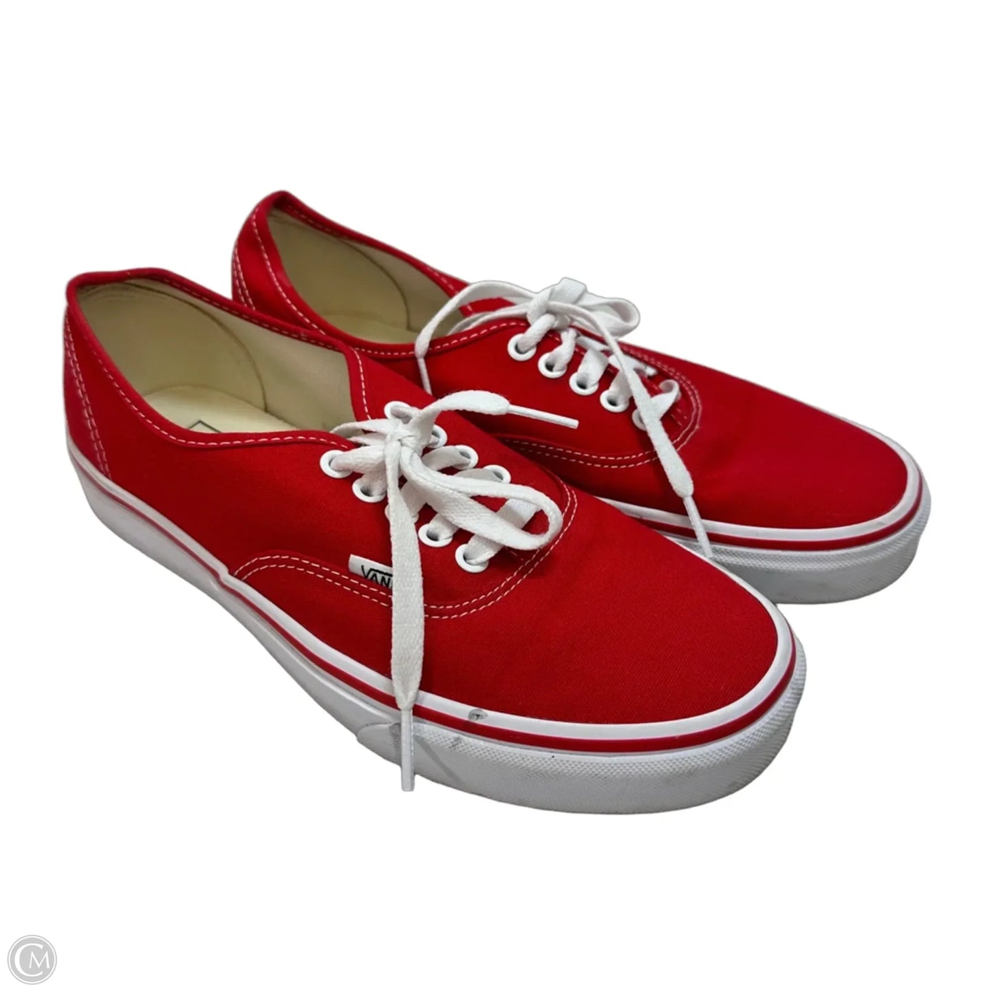 Shoes Flats By Vans In Red, Size: 9.5