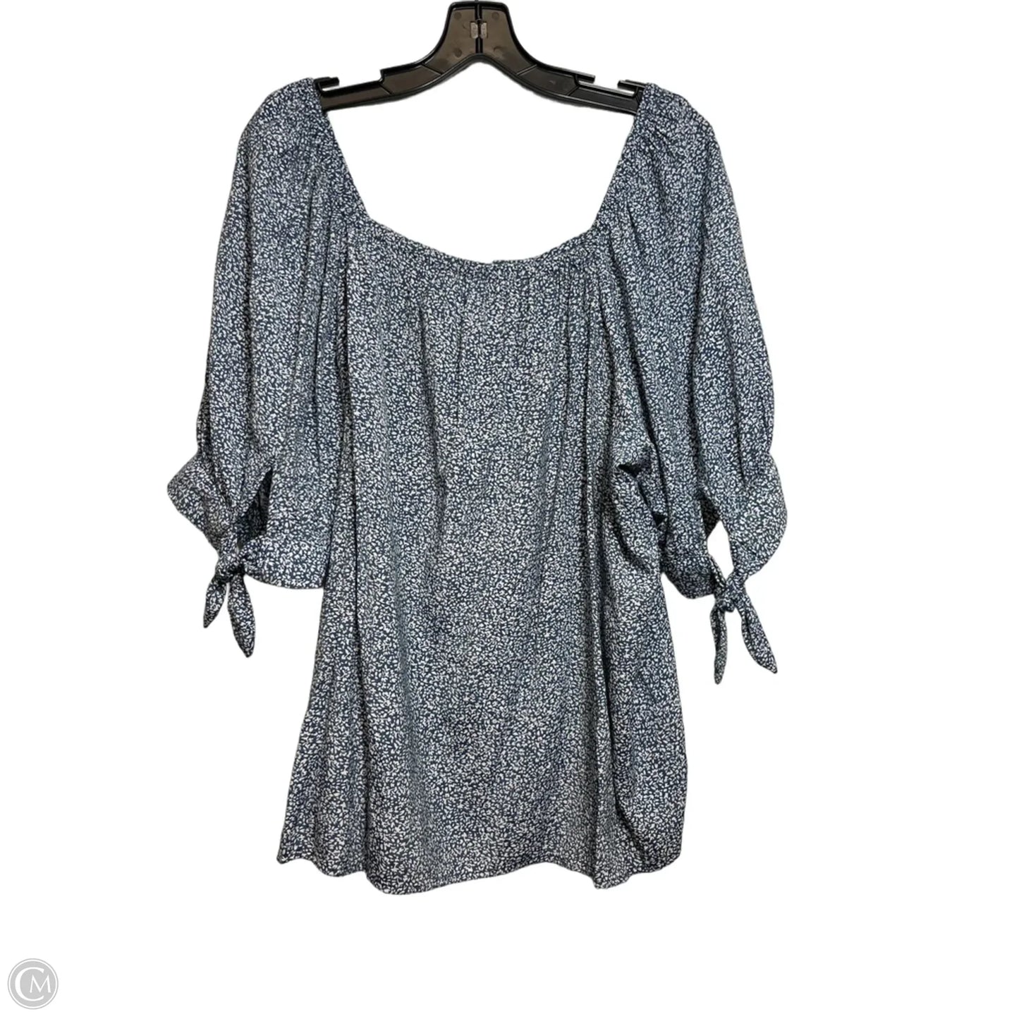 Top Short Sleeve Basic By Lc Lauren Conrad In Blue, Size: Xxl