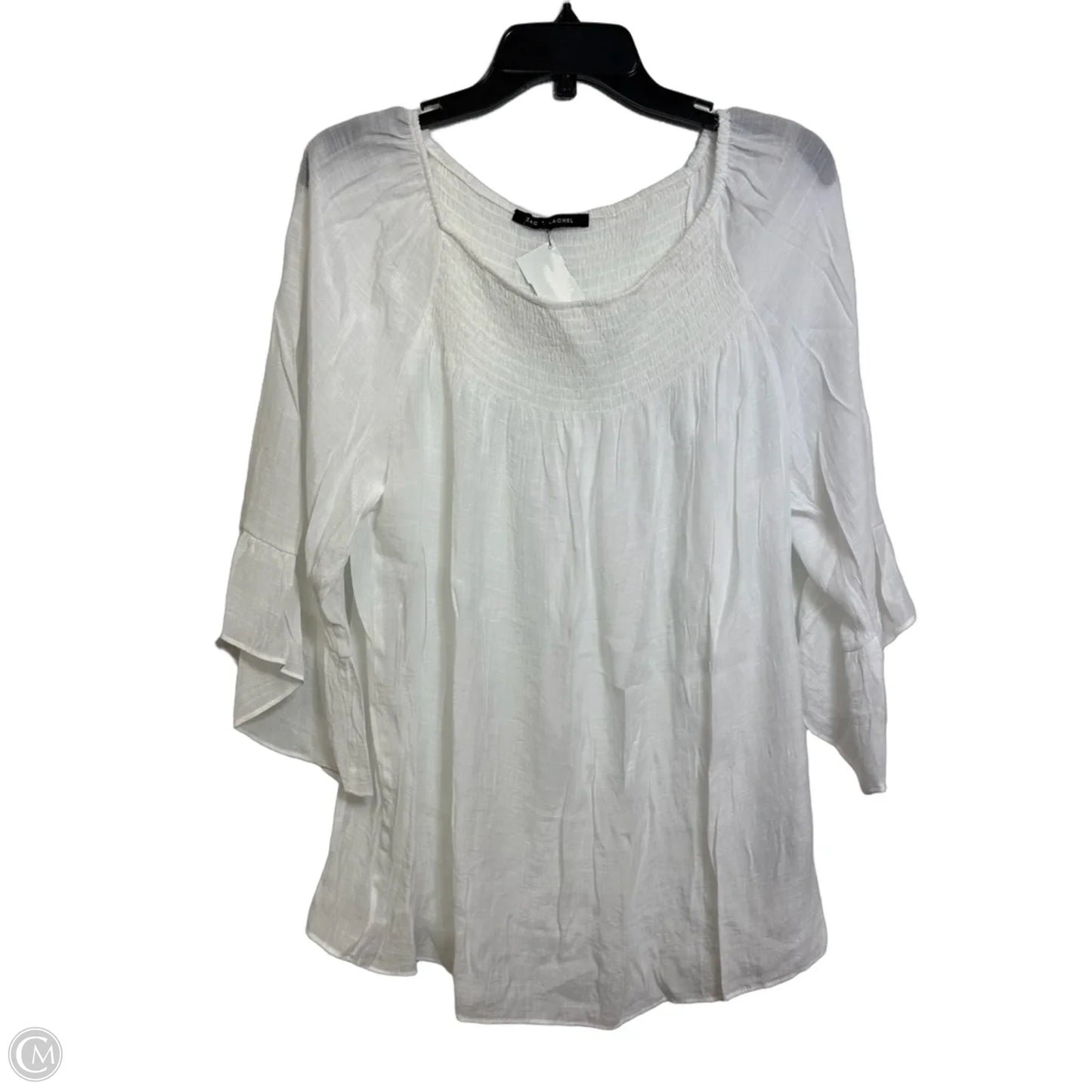 Top Long Sleeve Basic By Zac And Rachel In White, Size: M