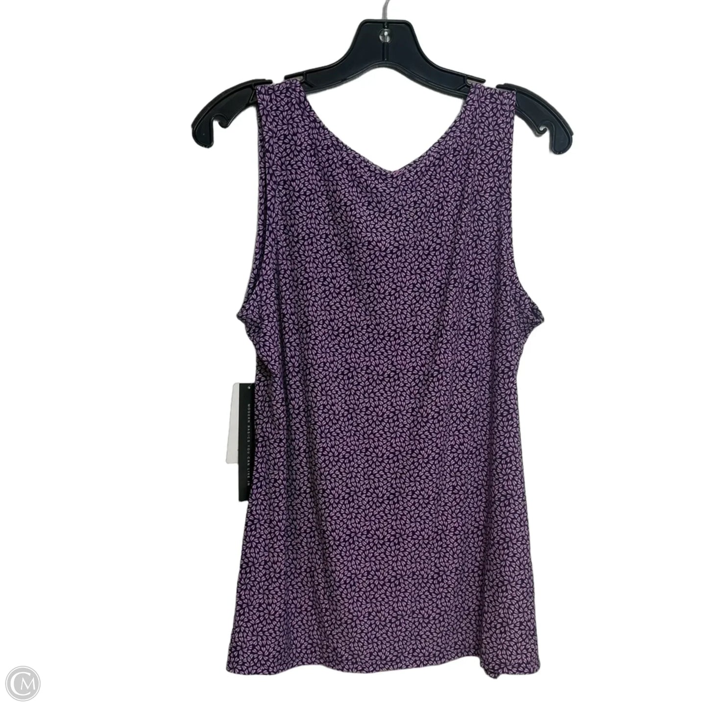 Top Sleeveless Basic By Essentials In Purple, Size: L