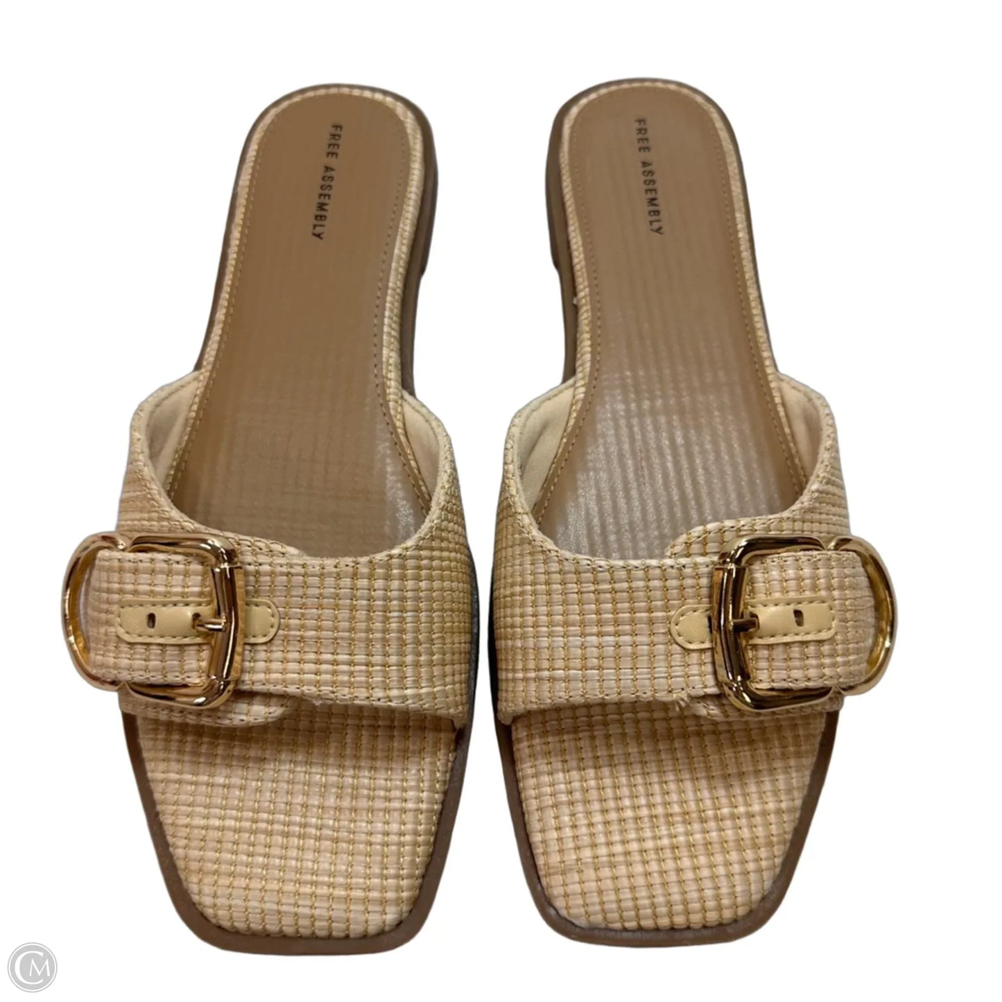 Sandals Flats By Free Assembly In Tan, Size: 8