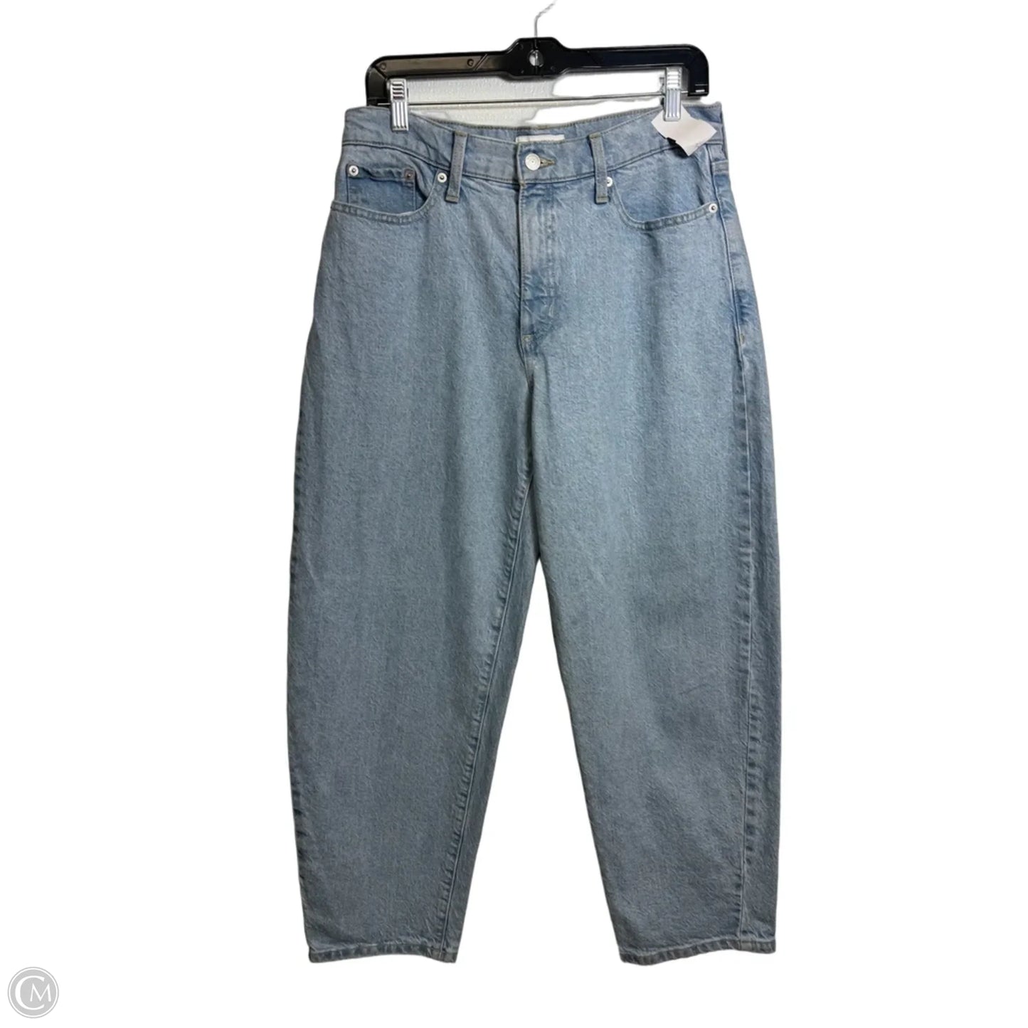 Jeans Straight By Banana Republic In Blue Denim, Size: 8