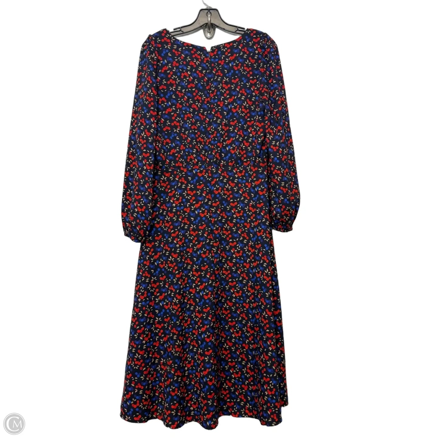 Dress Casual Maxi By Ann Taylor In Black & Red, Size: 8