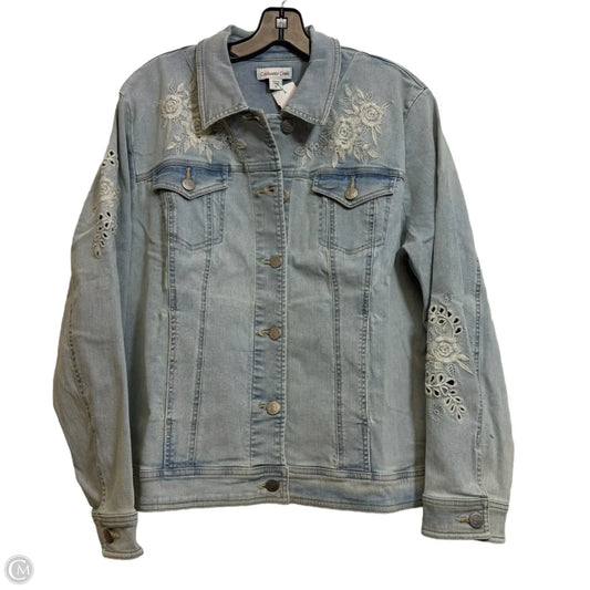 Jacket Denim By Coldwater Creek In Black Denim, Size: Xl