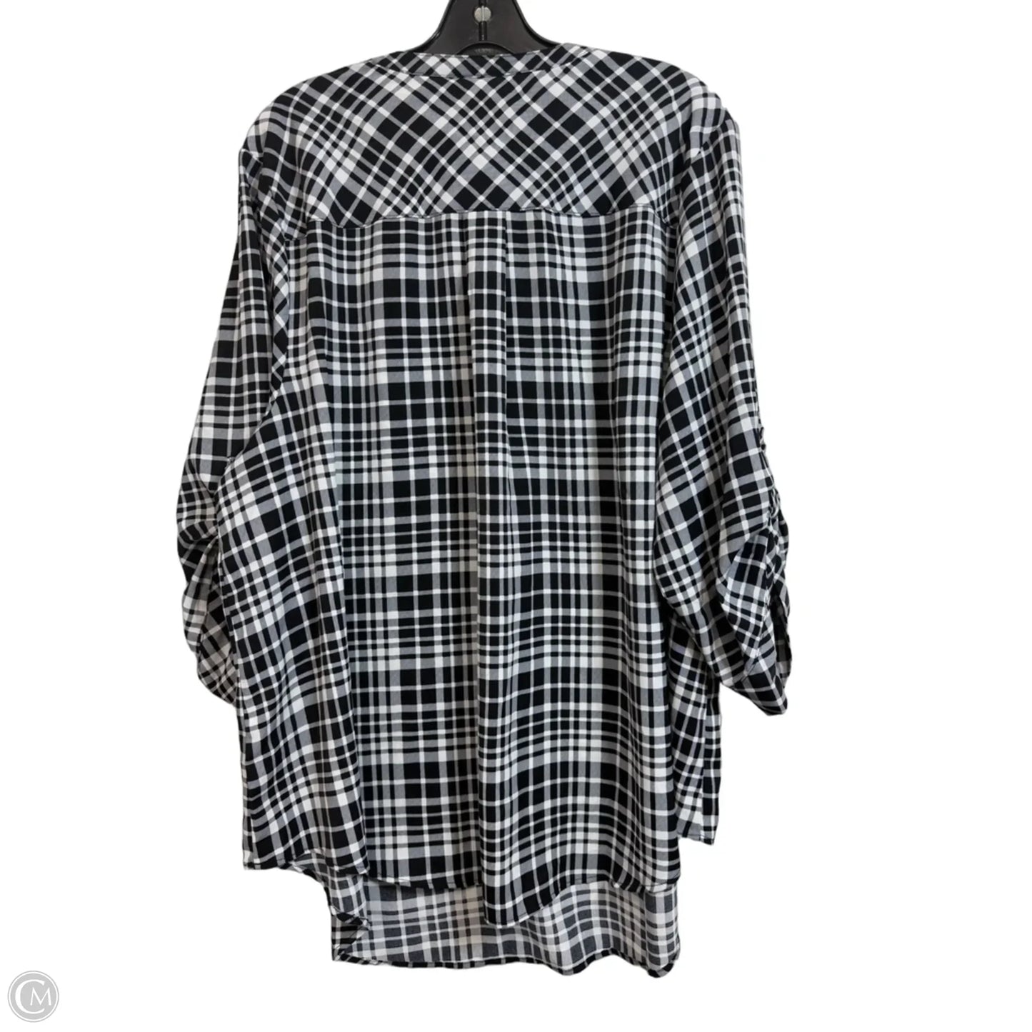 Top Long Sleeve By Torrid In Black & White, Size: 3x