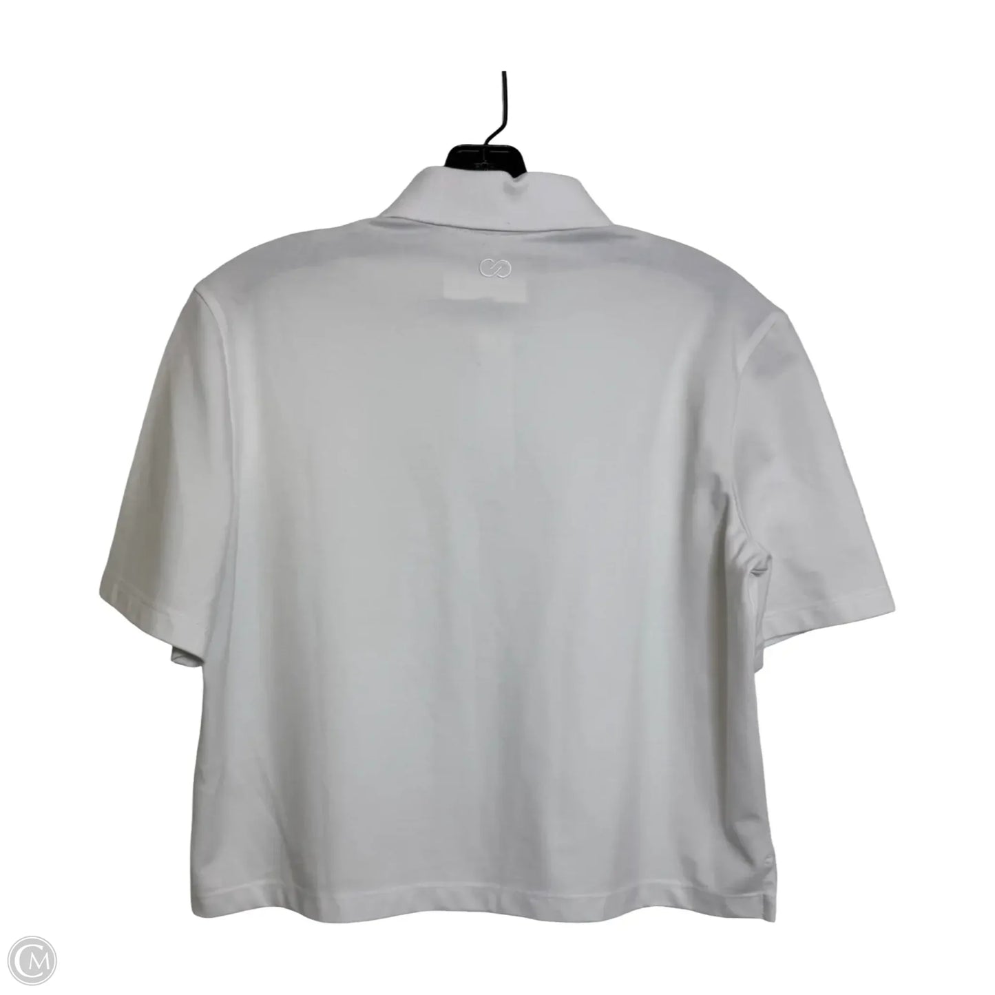 Athletic Top Short Sleeve By Calia In White, Size: S