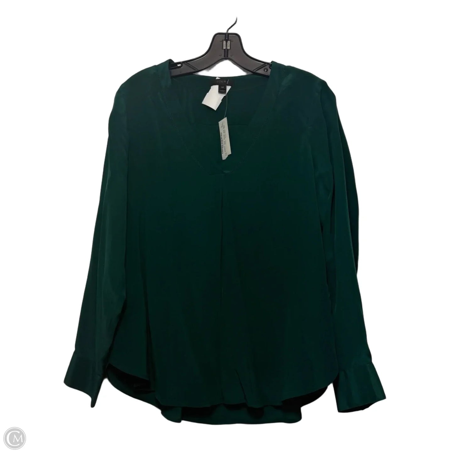 Top Long Sleeve By J. Crew In Green, Size: 12