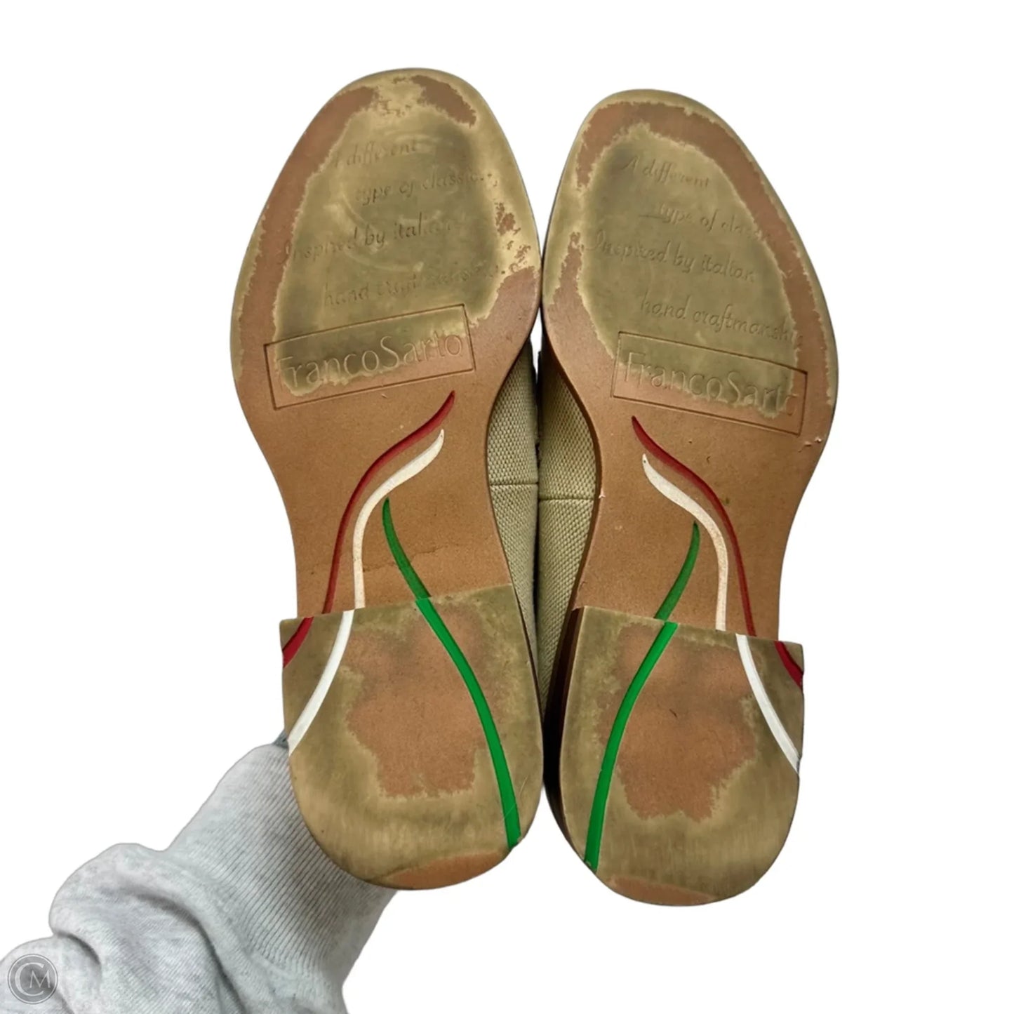 Loafers Shoes Flats By Franco Sarto In Beige, Size: 7.5