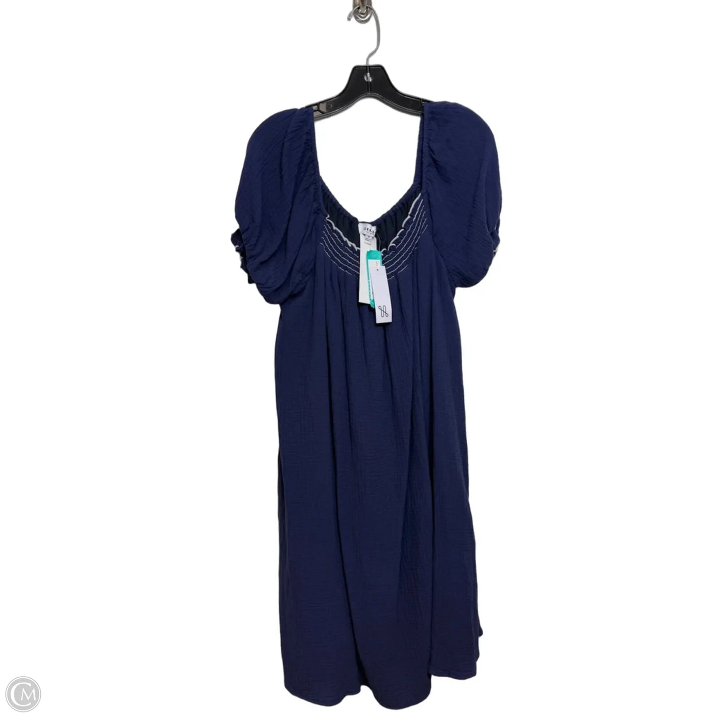 Dress Casual Midi By Gilli In Blue, Size: 2x