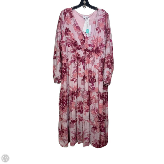 Dress Casual Maxi By Gilli In Pink, Size: 2x