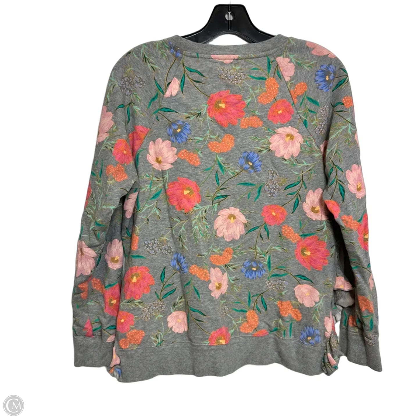 Sweatshirt Designer By Kate Spade In Floral Print, Size: M