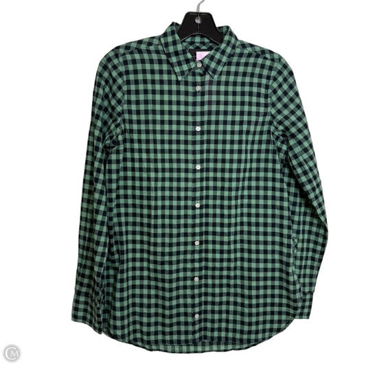 Top Long Sleeve By J. Crew In Blue & Green, Size: 0