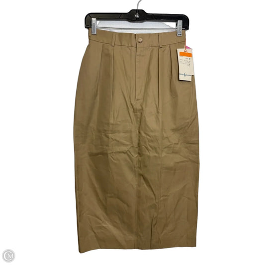Skirt Midi By Ralph Lauren In Tan, Size: 6