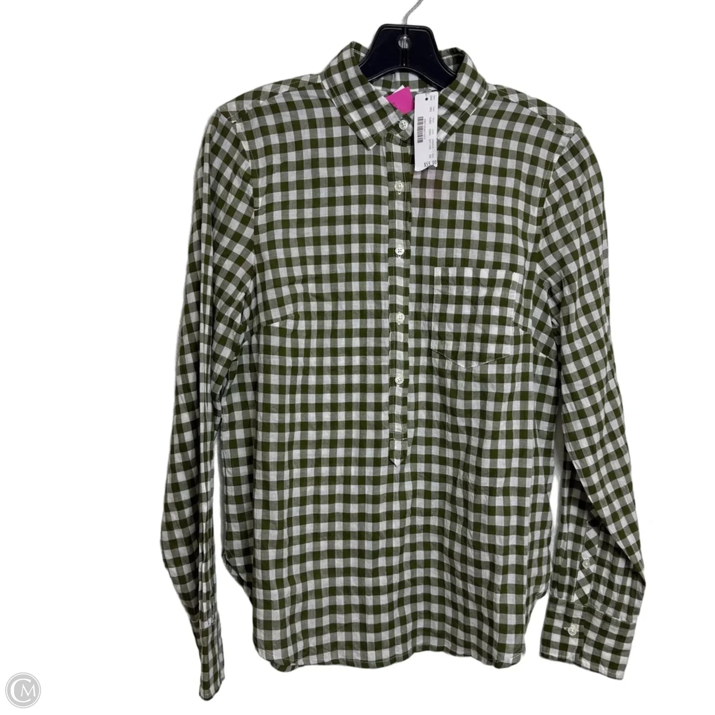 Top Long Sleeve By J. Crew In Checkered Pattern, Size: Xs